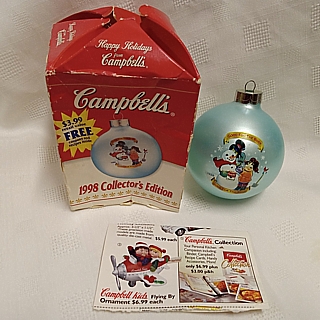 Campbells Collectibles - Campbell Kids 1998 XMas Ornament
