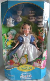 Walt Disney Movie Collectibles - Alice in Wonderland Doll with Tea Set