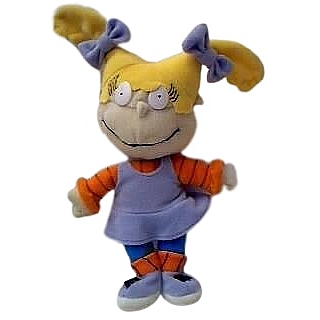 Nickelodeon Cartoon Television Character Collectibles - Rugrats - Angelica Plush Stuffed Beanie Doll