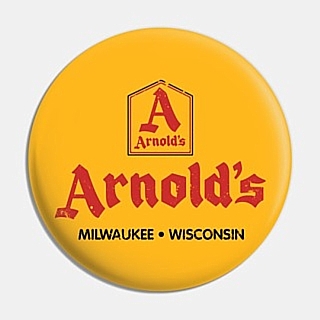 1970s Television Collectibles - Happy Days - Arnold's Milwaukee Wisconsin Pinback Button