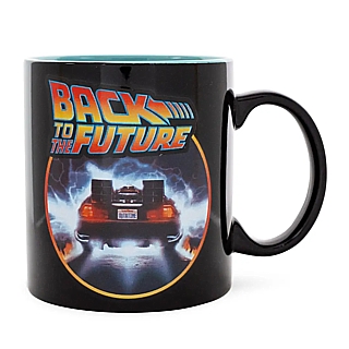 80's Movie Collectibles - Back to the Future Delorean 20 ounce Ceramic Mug by Silver Buffalo