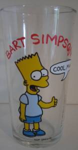 The Simpsons Collectibles - Bart Simpson Glass