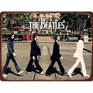 Rock and Roll Collectibles - The Beatles Abbey Road Metal Tin Sign