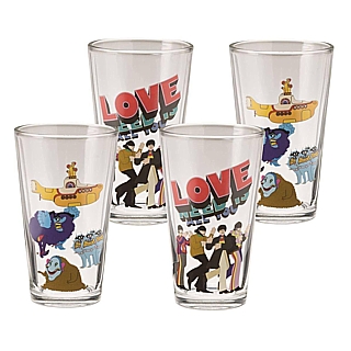 The Beatles - Collectible Yellow Submarine Pint Glasses