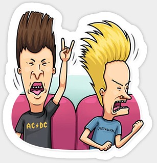 MTV's Beavis and Butthead Collectibles - Beavis and Butt-Head Rockers Sticker