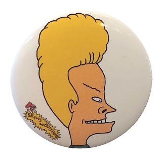 MTV's Beavis and Butthead Collectibles - Beavis pinback button