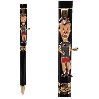 MTV's Beavis and Butt-head Collectibles - Butt-Head Pen with Enamel Figural Clip (MTV)