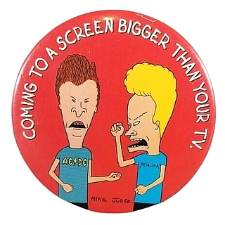 MTV's Beavis and Butthead Collectibles - Beavis and Butthead The Movie Pinback Button (MTV)