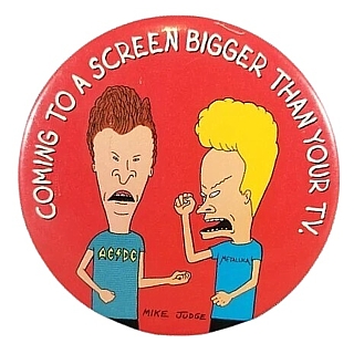 MTV's Beavis and Butt-head Collectibles - Beavis and Butt-head The Movie Pinback Button (MTV)
