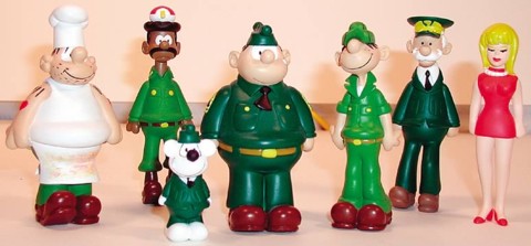 Comic Book Collectibles - Beetle Bailey, Sarge, Otto, Cookie, General Halftrack, Lt. Flap, Miss Buxley