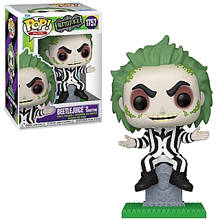 Horror Comedy Movie Collectibles - Beetlejuice on Tombstone POP! Plus Vinyl Figure 1757 by Funko