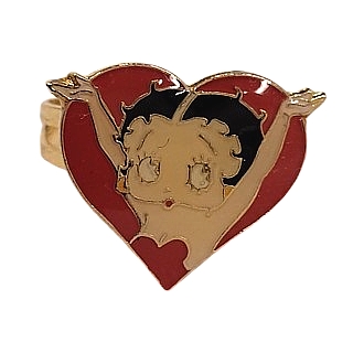 Cartoon and Comic Strip Character Collectibles - Betty Boop Metal Enameled Adjustable Rings