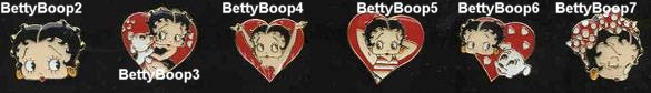 Cartoon and Comic Strip Character Collectibles - Betty Boop Metal Enameled Adjustable Rings
