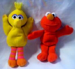 Sesame Street Elmo and Big Bird Beanie