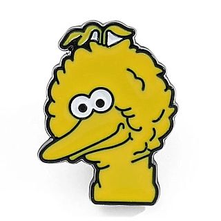 Children's Television Collectibles -Sesame Street Big Bird Metal Enamel Pin / Tie Tack