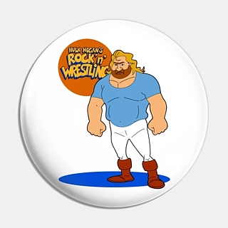 Pro Wrestling Collectibles - WWE / WWF World Wrestling Federation Big John Studd Rock n Wrestling Pinback Button