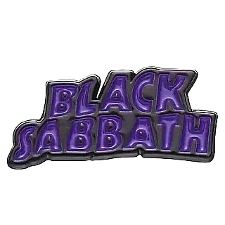 Rock and Metal Collectibles Black Sabbath Logo Enamel Metal Lapel Pin / Tie Tack