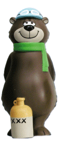 Hanna Barbera Collectibles - Wacky Races Blubber Bear Vinyl Figure Arkansas Chugabug