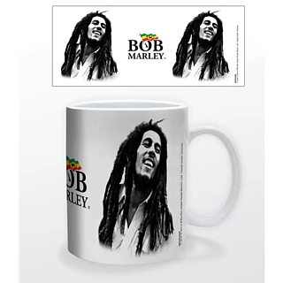 Music Collectibles - Bob Marley Black and White Ceramic Mug
