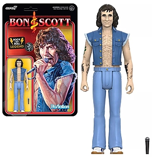 Rock and Roll Collectibles - AC/DC Heavy Metal Bon Scott ReAction Figure Super7