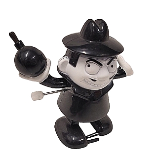 Rocky & Bullwinkle Collectibles - Boris Badenov White Knob Windup Walker