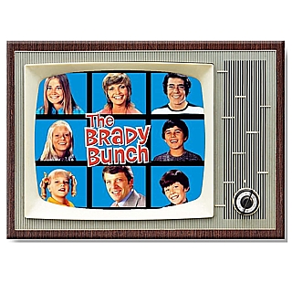 Television from the 1970's Collectibles - Brady Bunch Metal TV Magnet