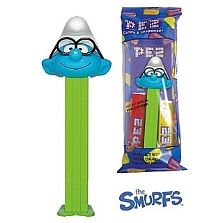 Smurf Collectibles - Brainy Smurf Pez Dispenser