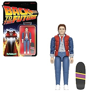 80's Movie Collectibles - Back to the Future Marty McFly '85 ReAction Figure with Skateboard