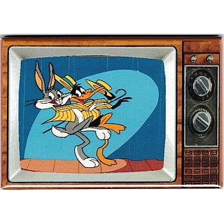 Television Character Collectibles - Looney Tunes Bugs Bunny and Daffy Duck Metal TV Magnet