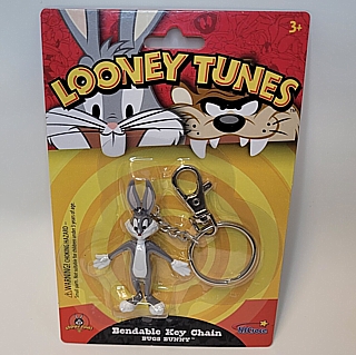Looney Tunes Collectibles - Bugs Bunny Bendable Keyring Key Chain