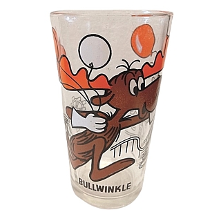 Rocky & Bullwinkle Collectibles - Bullwinkle J Moose Pepsi Glass