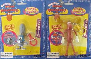 Rocky & Bullwinkle Collectibles - Rocky & Bullwinkle Bendable Keychains