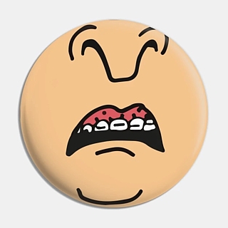 MTV's Beavis and Butt-head Collectibles - Butt-Head Face Close Up Metal Pinback Button