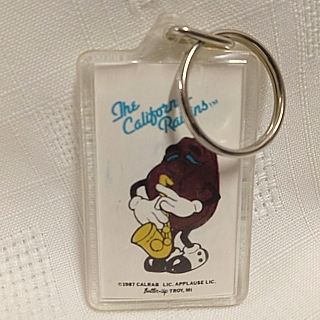 California Raisin - Sax Player Plastic Keychain Key ring