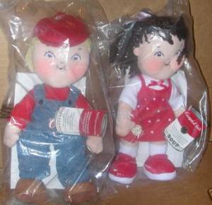 Campbells Collectibles - Campbell Kids 2004 Stuffed Plush Dolls