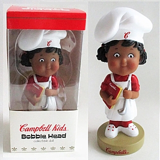 Campbells Collectibles - Campbell's Kids Girl Chef Bobble Head Nodder Doll