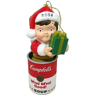 Campbells Collectibles - Campbell's Kid 2002 Christmas Ornament