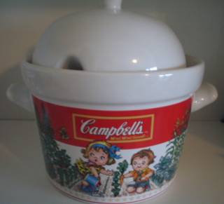 Campbells Collectibles - Campbell Kid Ceramic Soup Tourine