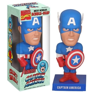 Super Hero Collectibles - Marvel Comics The Avengers - Captain America Bobblehead Doll Nodder