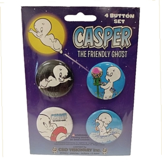 Cartoon Character Collectibles - Casper The Friendly Ghost Pinback Buttons