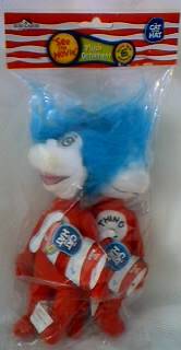 Cartoon Characters Collectibles - Doctor Seuss Cat in The Hat Thing 1 and Thing 2 plush XMas Ornaments