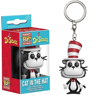 Cartoon Characters Collectibles - Doctor Seuss Cat in The Hat Keyring Key Chain