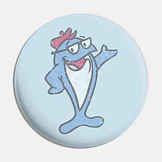 Ad Icons Starkist Charlie Tuna Retro Faded Pinback Button