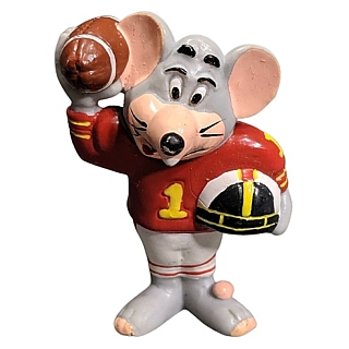 Restaurant Collectibles - Chuck E Cheese Football PVC