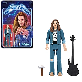 Rock and Roll Collectibles - Metallica Heavy Metal Cliff Burton ReAction Figure