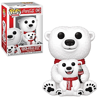 Coca-Cola Collectibles - Coke Polar BEar with Cub POP! Ad Icons Vinyl Figure 241 by Funko