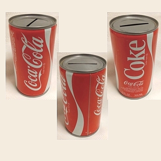 Coca-Cola Collectibles - Vintage Coke Can Metal Bank