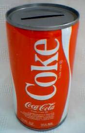Coca-Cola Collectibles - Coca Cola Metal Can Bank