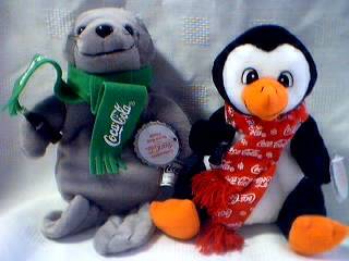 Coca-Cola Collectibles - Coke Seal and Penguin Beanies