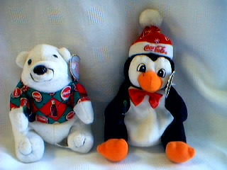 Coca-Cola Collectibles - Coke Penguin and Bear Beanies